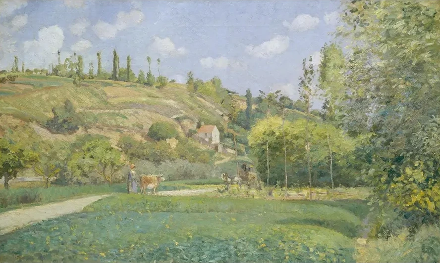 A Cowherd at Valhermeil, Auvers - sur - Oise