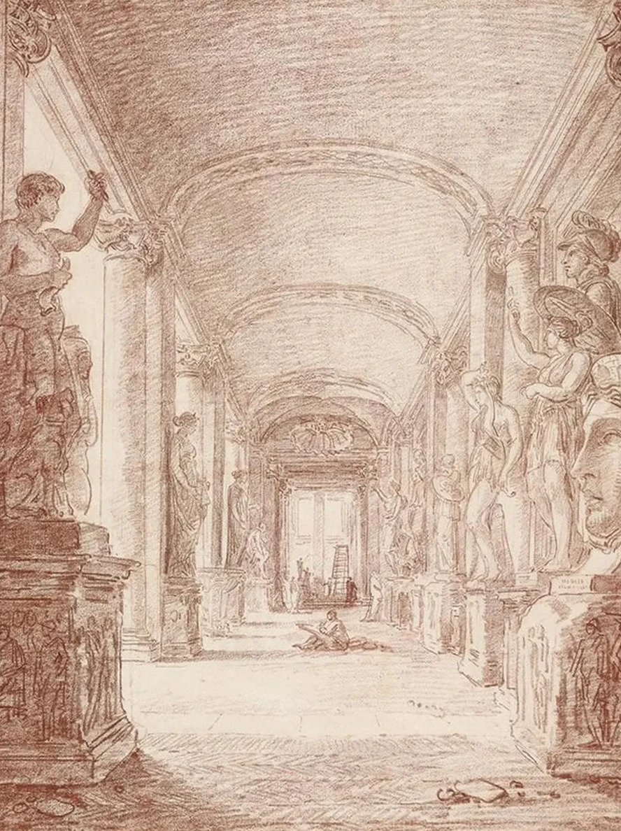 A Draftsman in the Capitoline Gallery