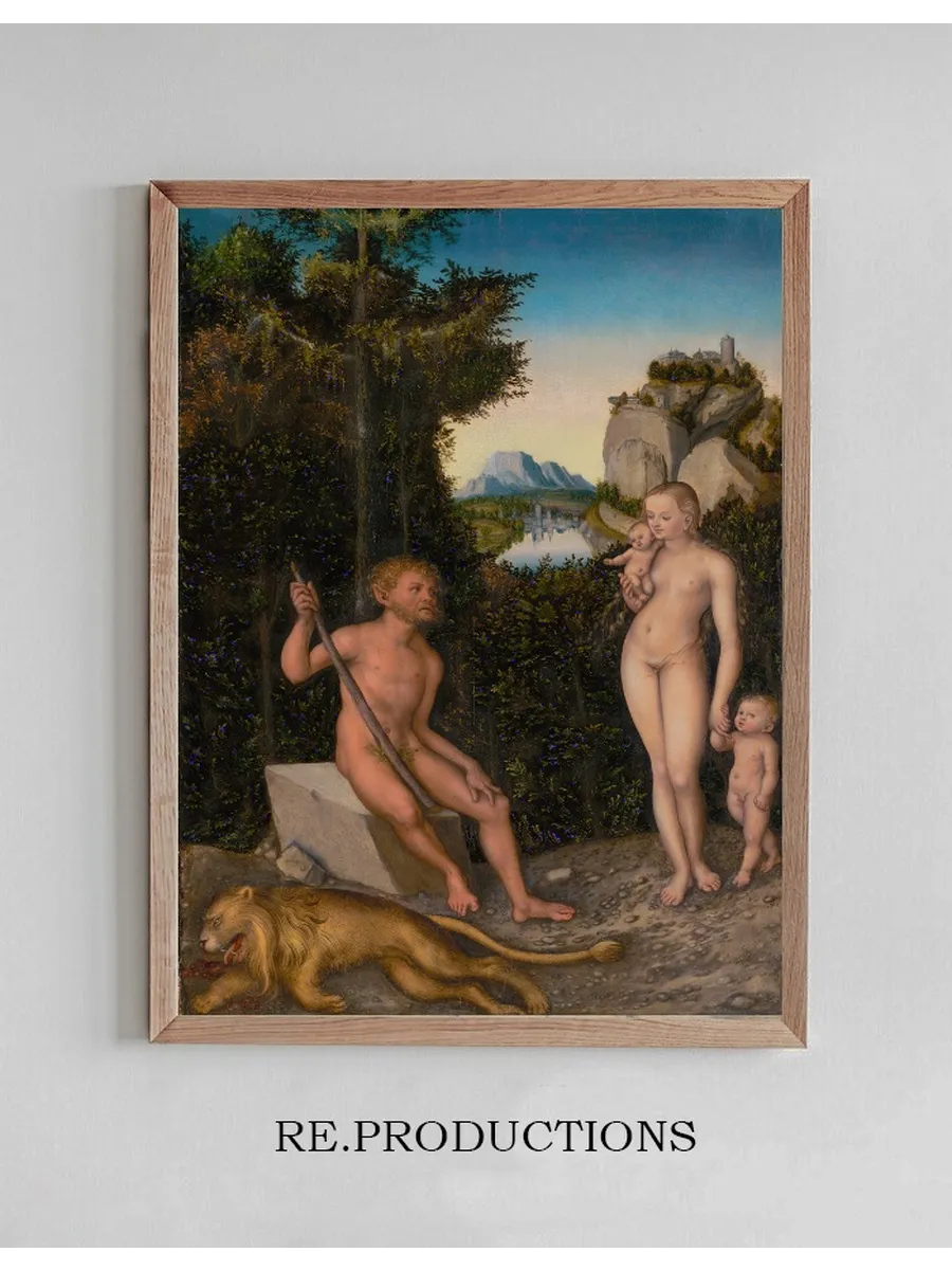 A Faun and His Family with a Slain Lion