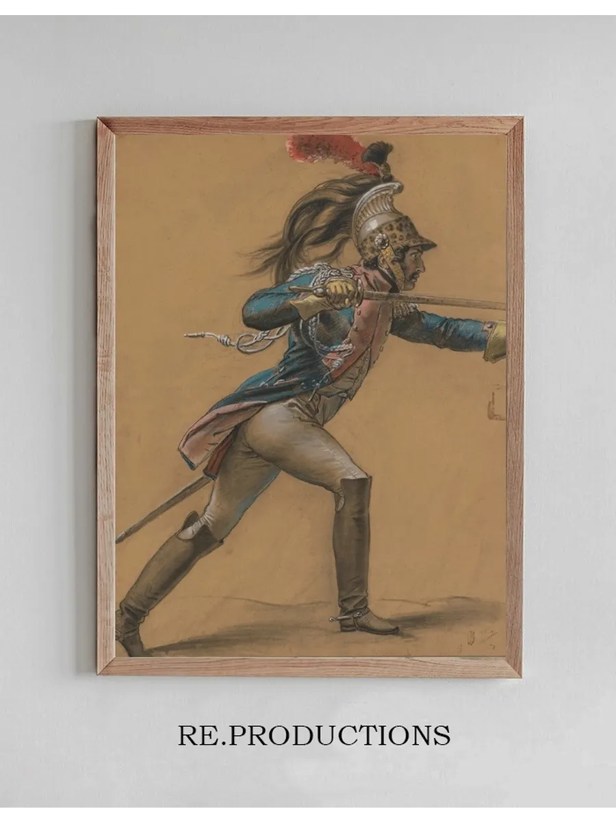A French Dragoon, Study for The Revolt of Cairo