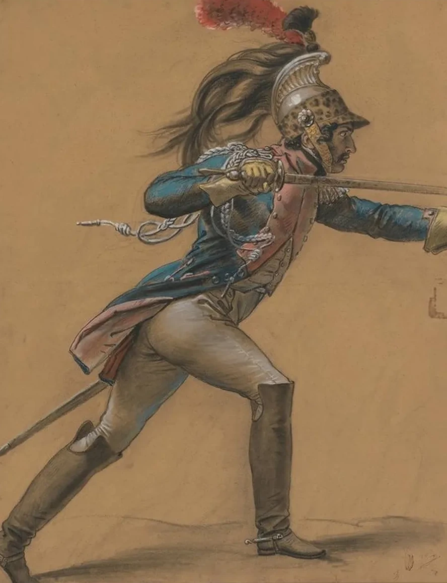 A French Dragoon, Study for The Revolt of Cairo