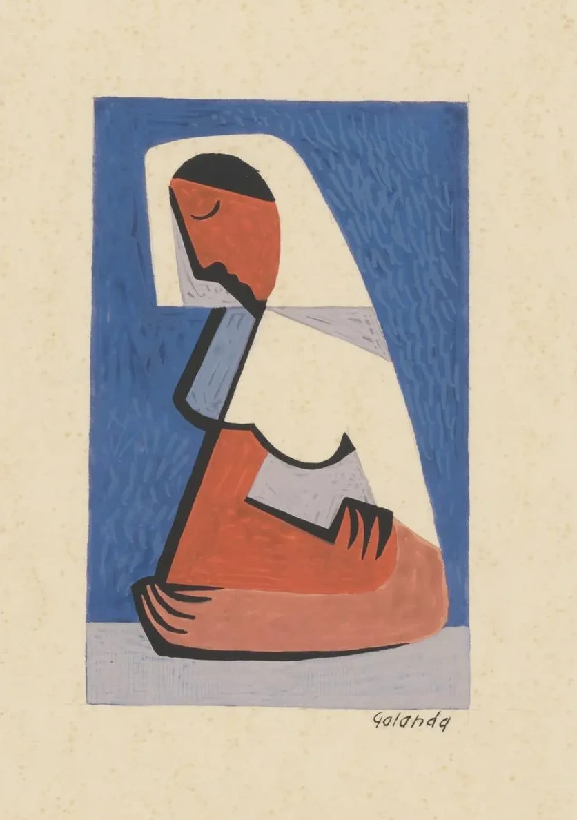 A Girl at a Table