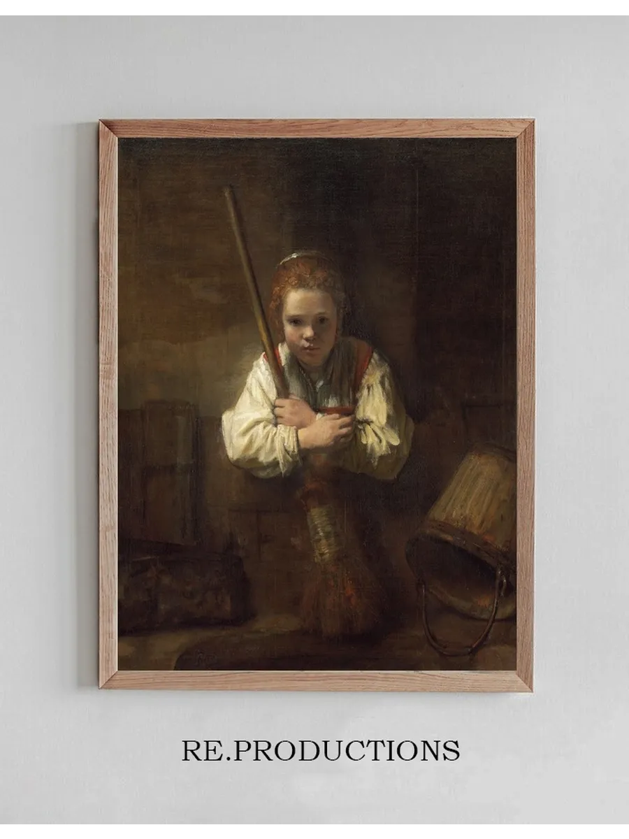 A Girl with a Broom