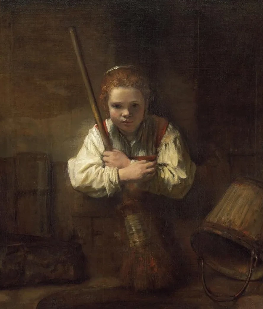 A Girl with a Broom