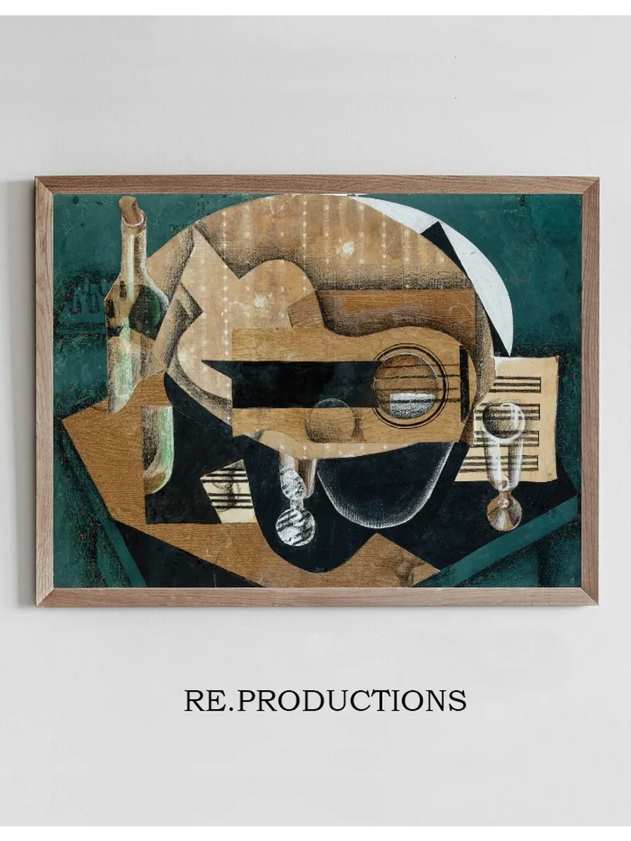 A Guitar, Glasses and a Bottle