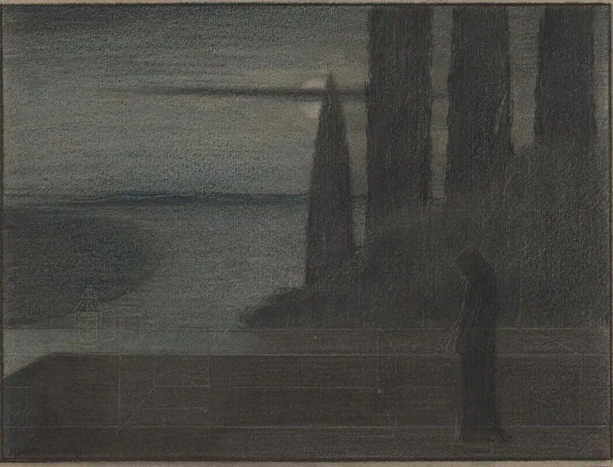 A Hooded Figure in a Landscape