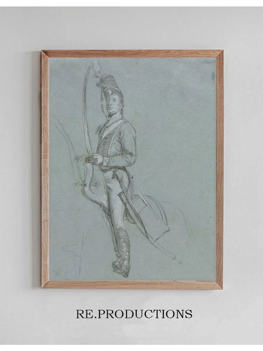 A Hussar Officer on Horseback