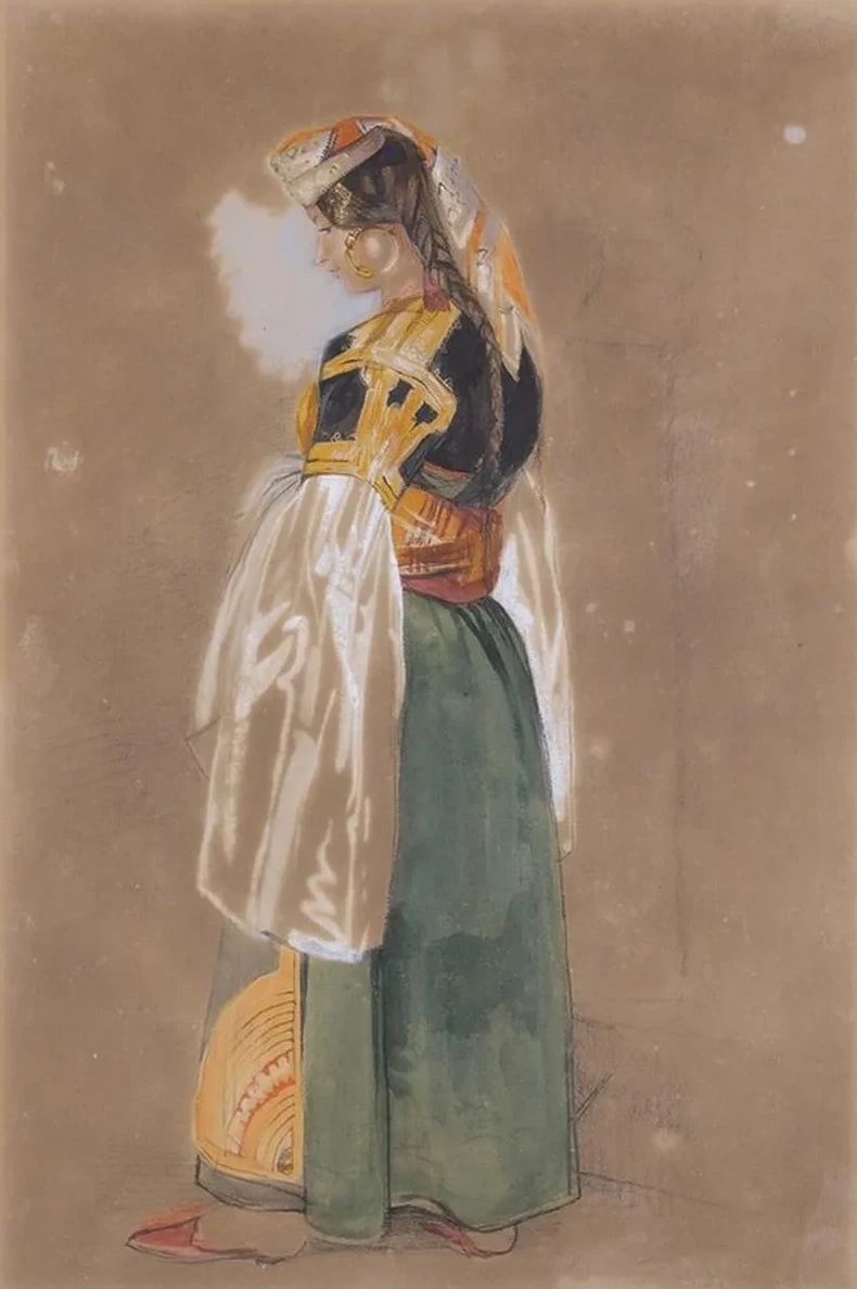 A Jewish Woman Of Gibraltar Or Tangier