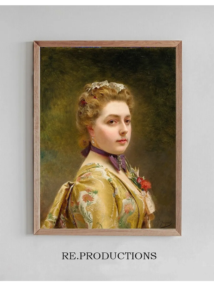 A Lady In A Golden Gown
