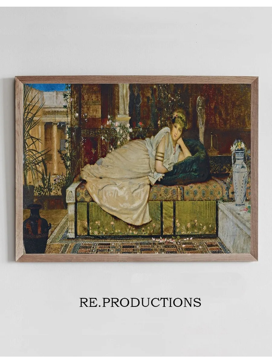 A Lady in a Classical Interior