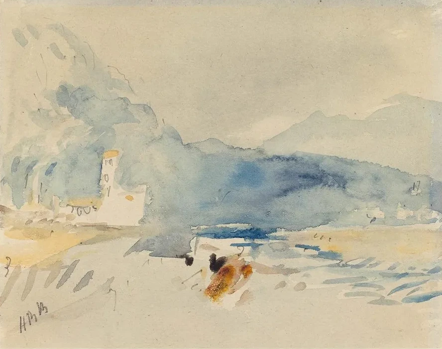 A Landscape with Mountains and a Stream
