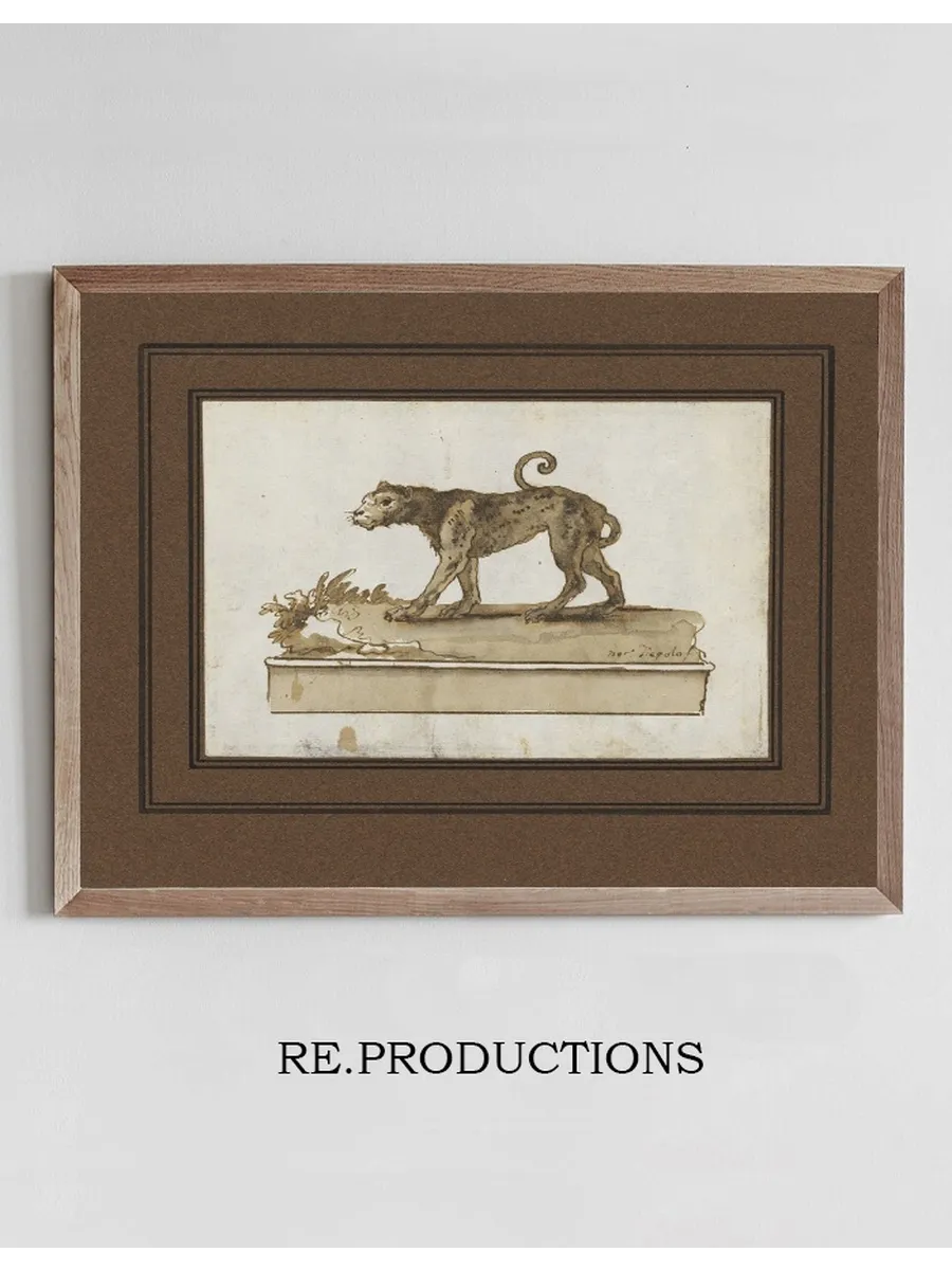 A Leopard, Moving to the Left (on a Base)