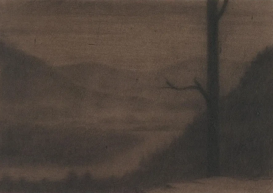 A Misty River Landscape