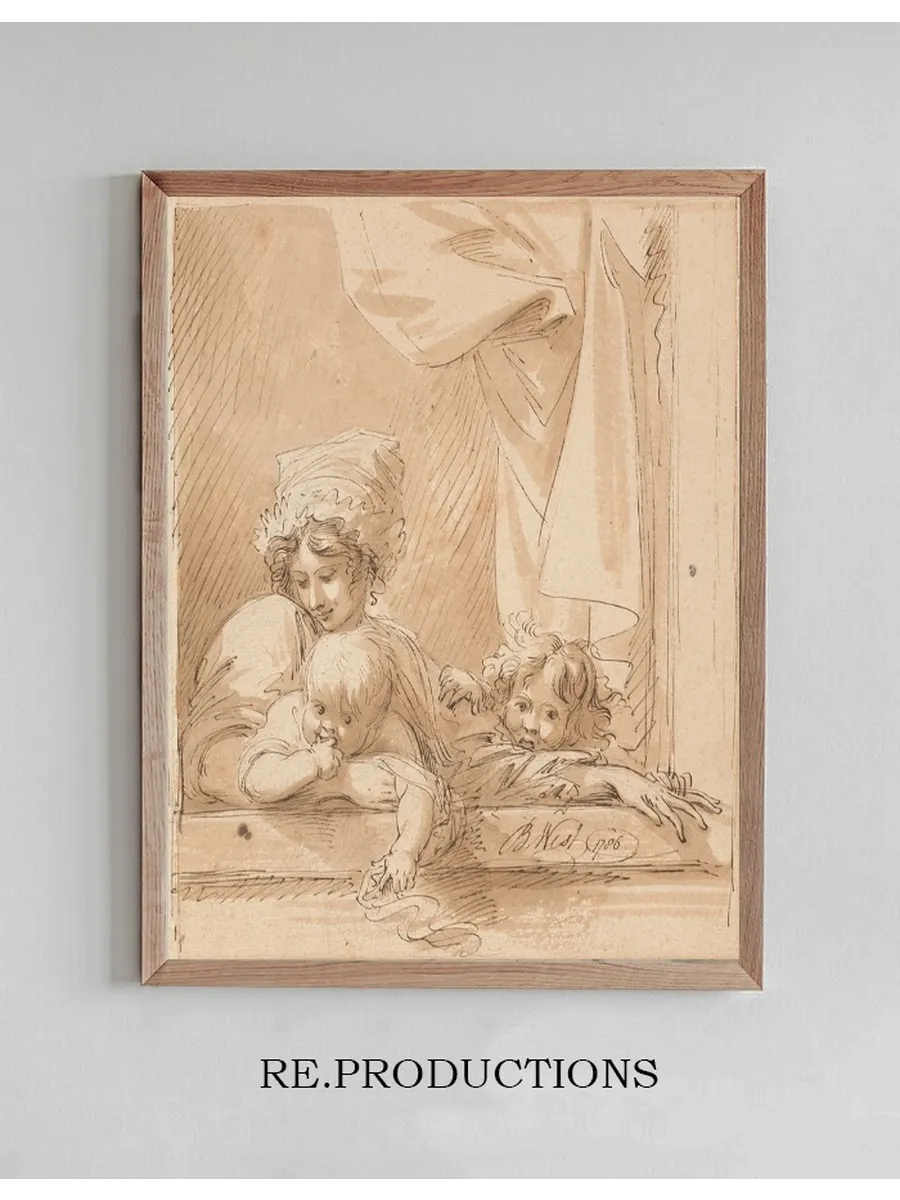 A Mother and Two Children