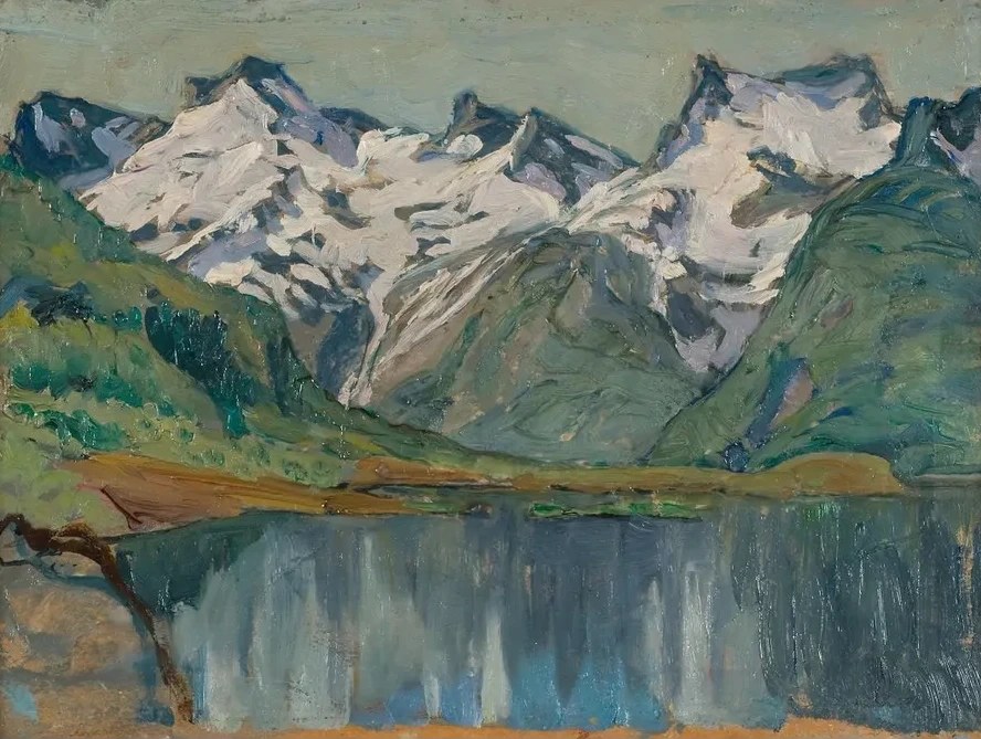 A Mountain Lake. Study from North Norway