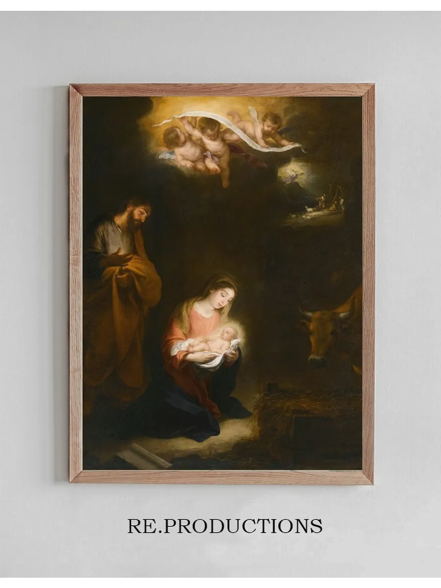 A Nocturnal Scene With The Nativity And The Annunciation To The Shepherds Beyond