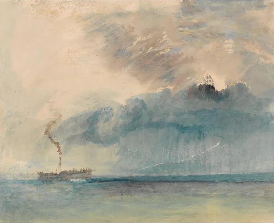 A Paddle - steamer in a Storm