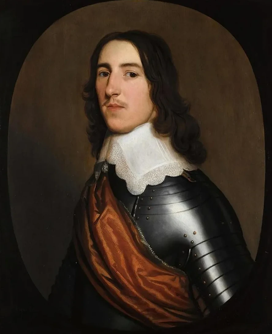 A Portrait Of A Gentleman,half - Length, Believed To Be Sir Thomas Ogle, Wearing A Suit Of Armour, With A White