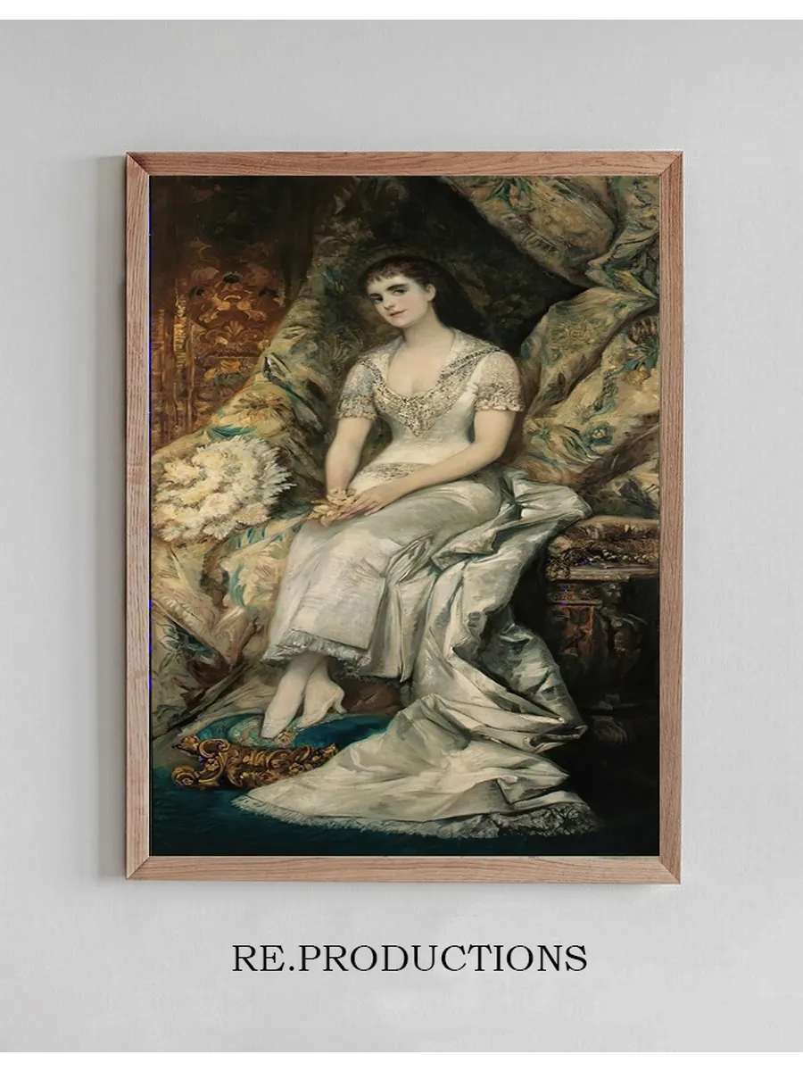 A Portrait Of A Seated Lady, Possibly Countess Bianca Teschenberg