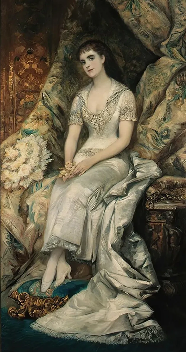 A Portrait Of A Seated Lady, Possibly Countess Bianca Teschenberg