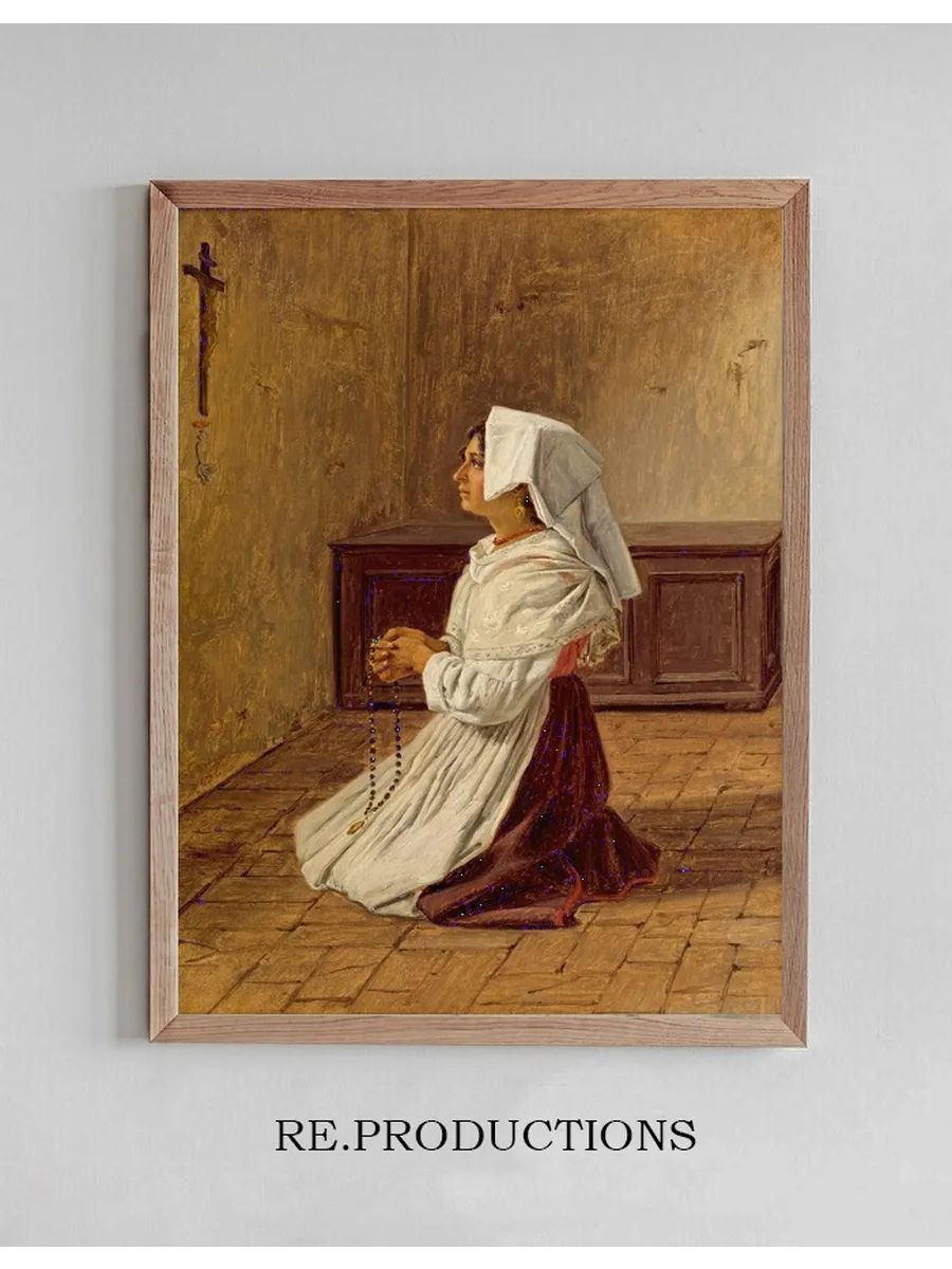 A Praying Italian Woman