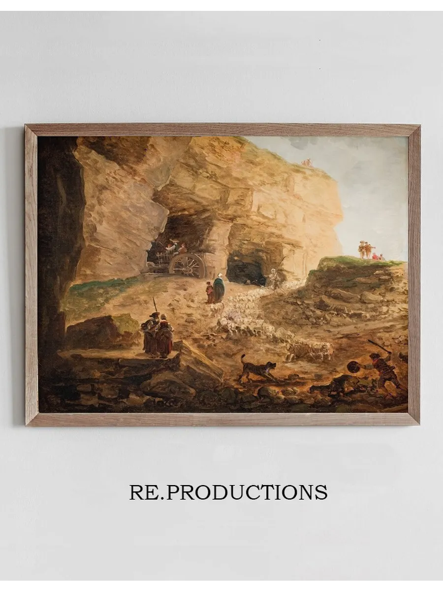 A Quarry with a Flock of Sheep