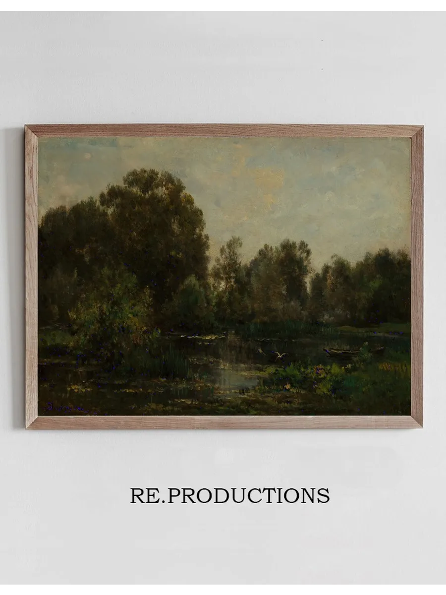 A River Landscape with Storks