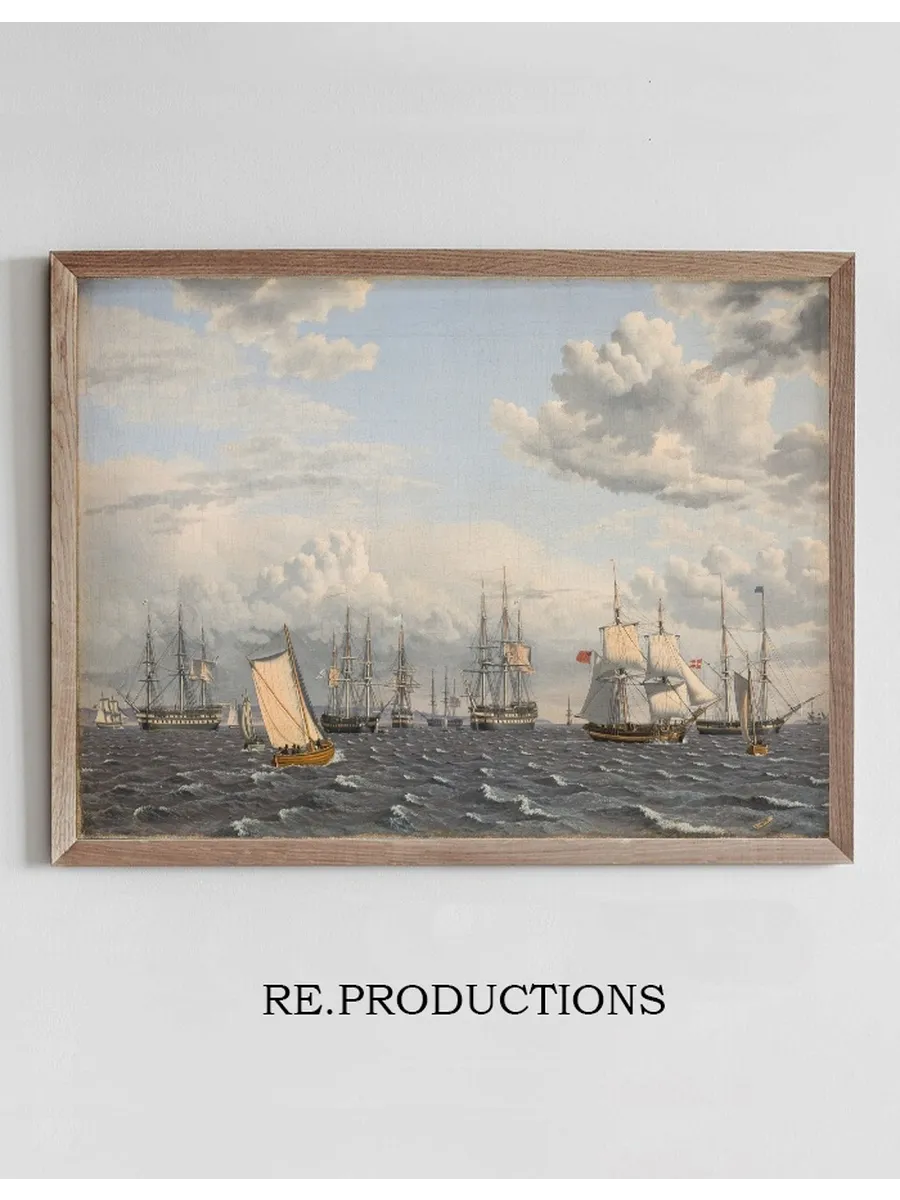 A Russian Fleet at Anchor near Elsinore