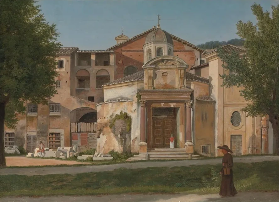 A Section of the Via Sacra, Rome (The Church of Saints Cosmas and Damian)