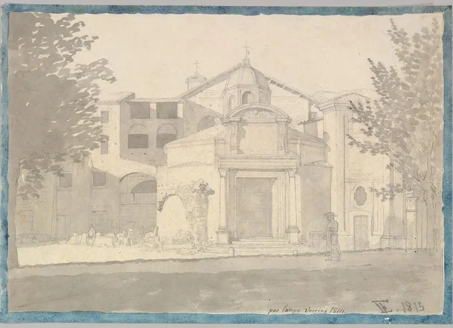 A Section of the Via Sacra, Rome (The Church of Saints Cosmas and Damian)