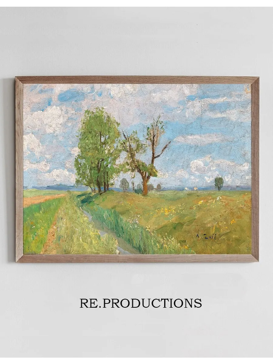 A Springtime Landscape with Creek
