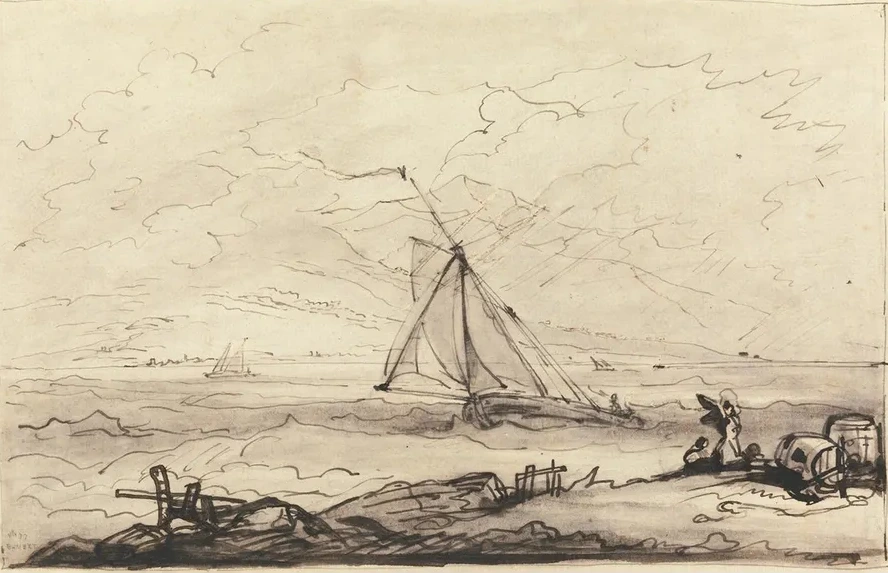 A Squall off a Mountainous Coast