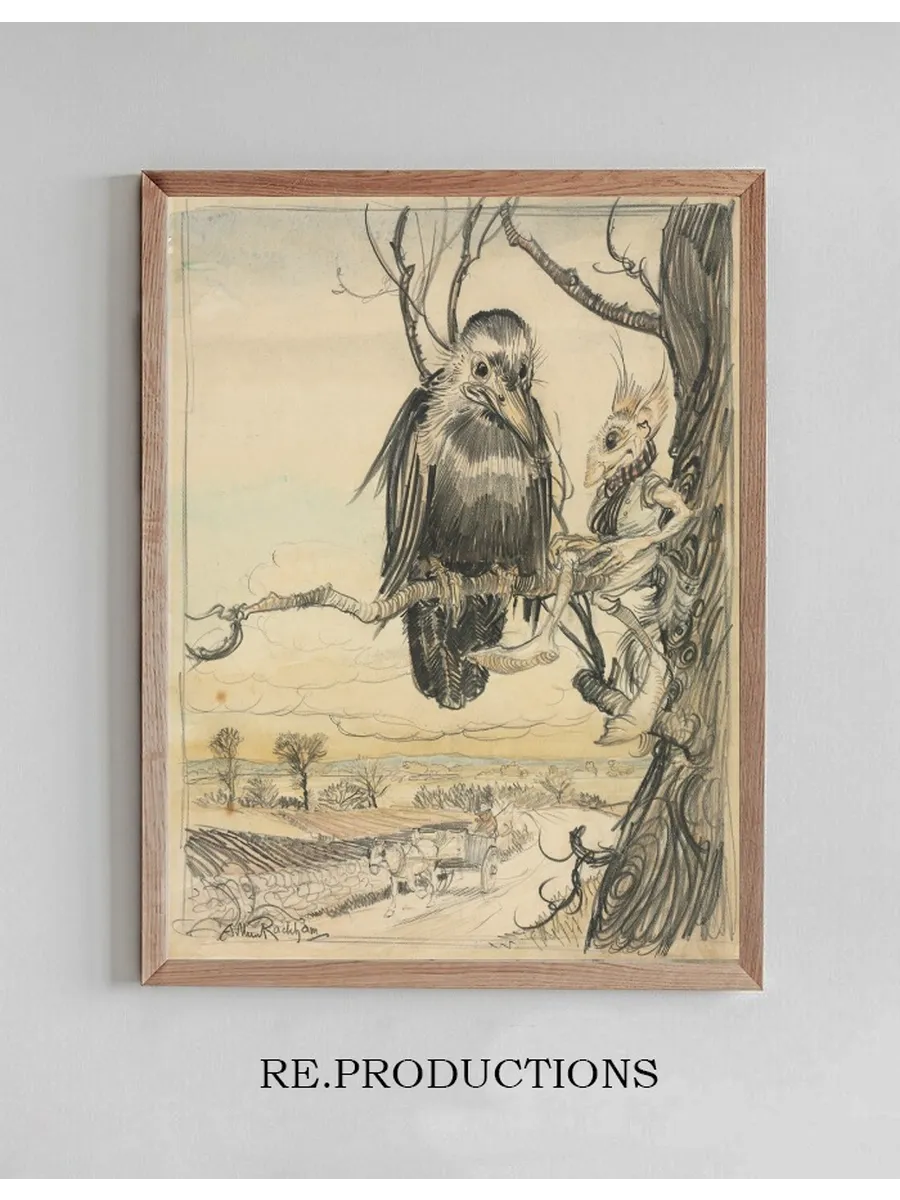 A Squirrel and a Crow
