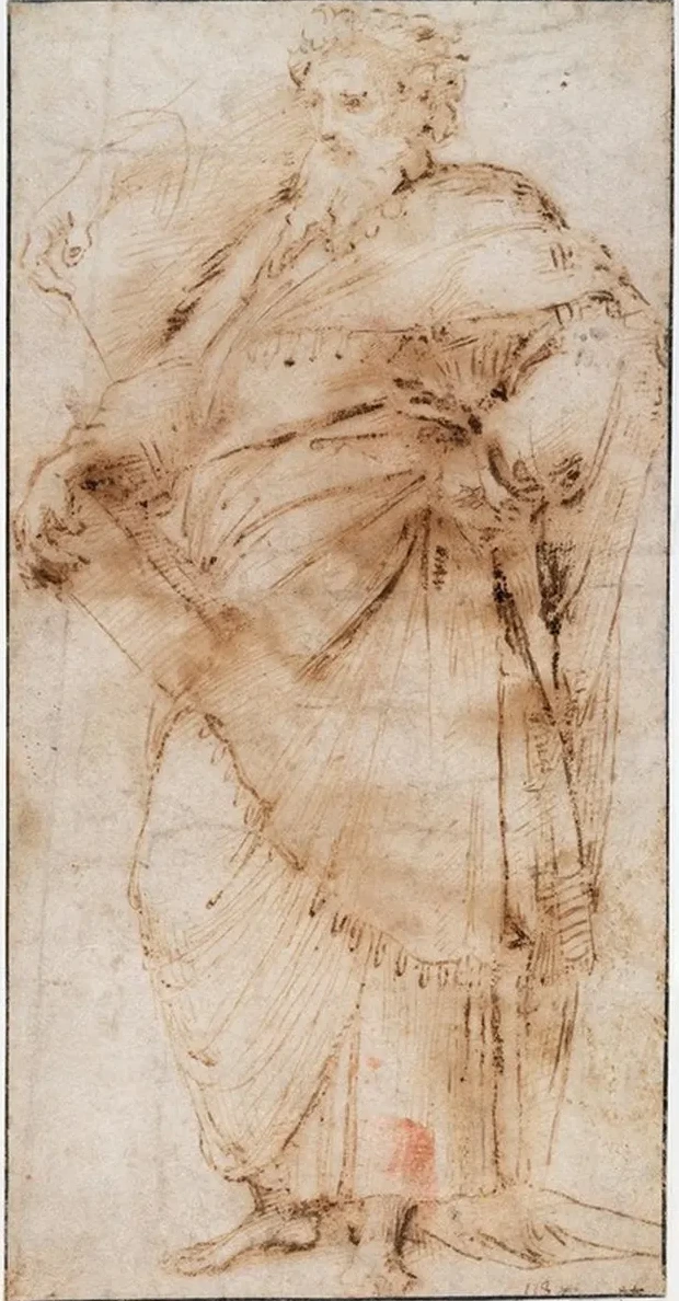 A Standing Philosopher and Hand Detail