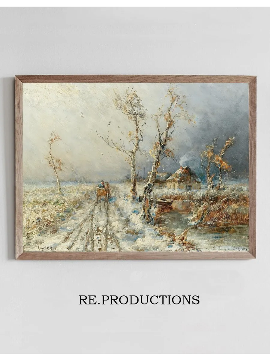 A Storm in a Snow Landscape