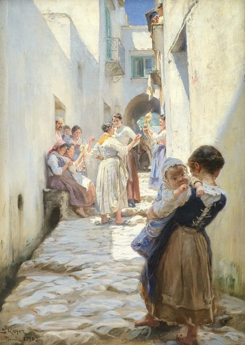 A Street in Torello, Italy