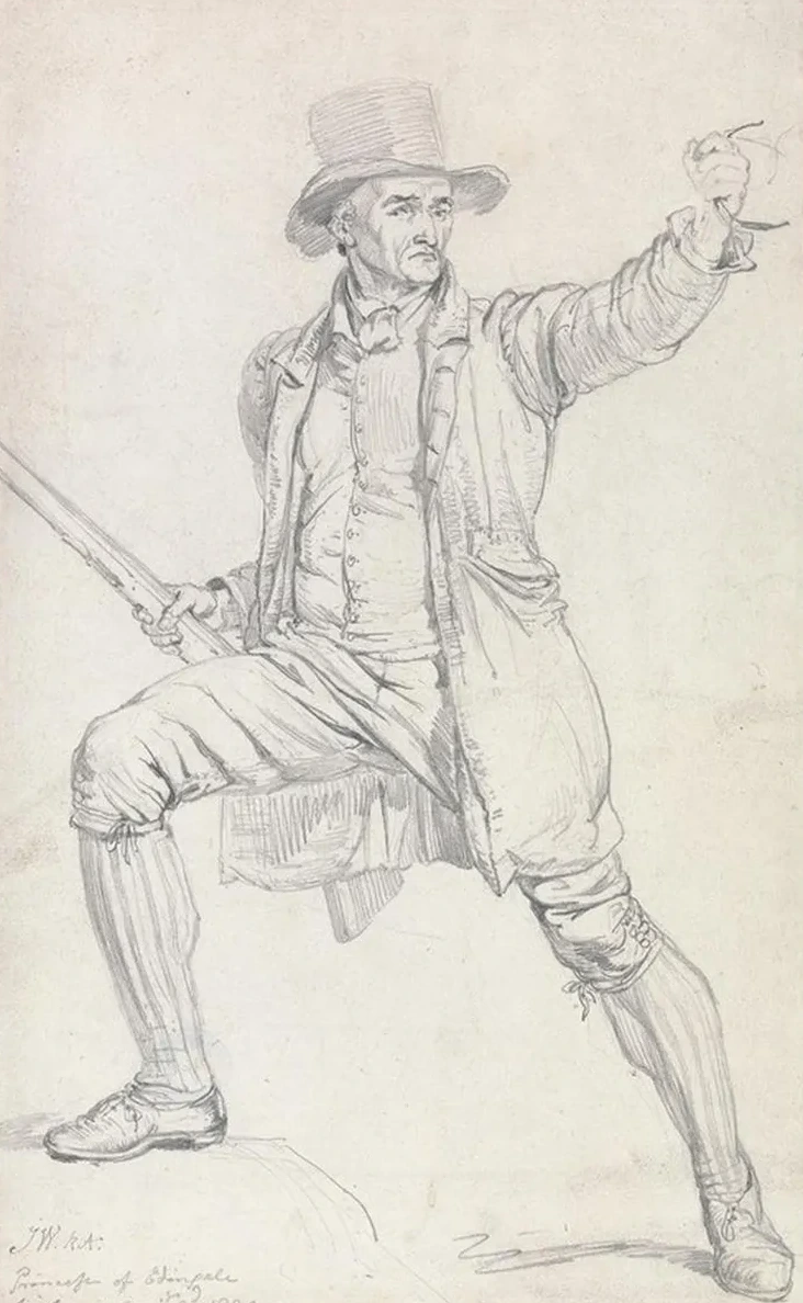 A Study for the Central Character in Ward's Painting The Deer Stealer