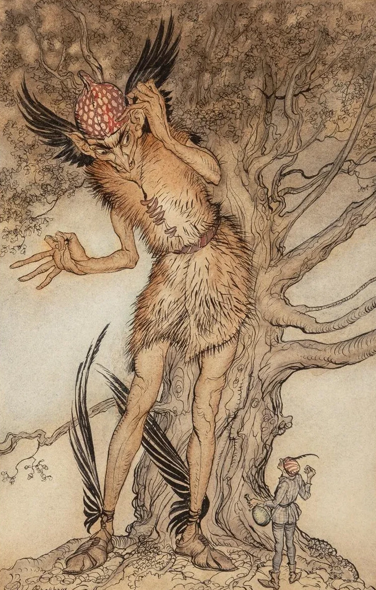 A Terrible Fellow, Little Brother and Little Sister Interior Illustration