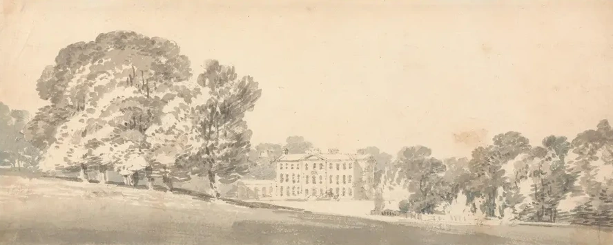 A Three Storied Georgian House in a Park