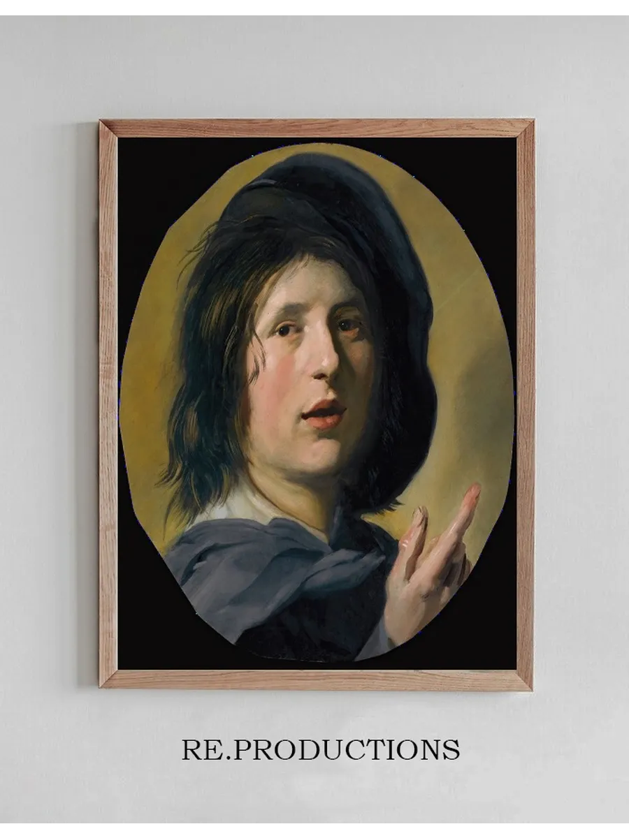 A Tronie Study Of The Head And Right Hand Of A Boy