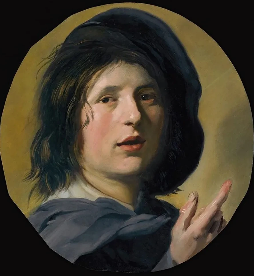 A Tronie Study Of The Head And Right Hand Of A Boy