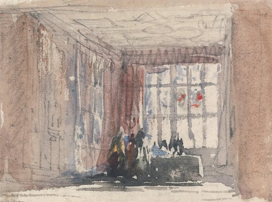 A Tudor Room with Figures