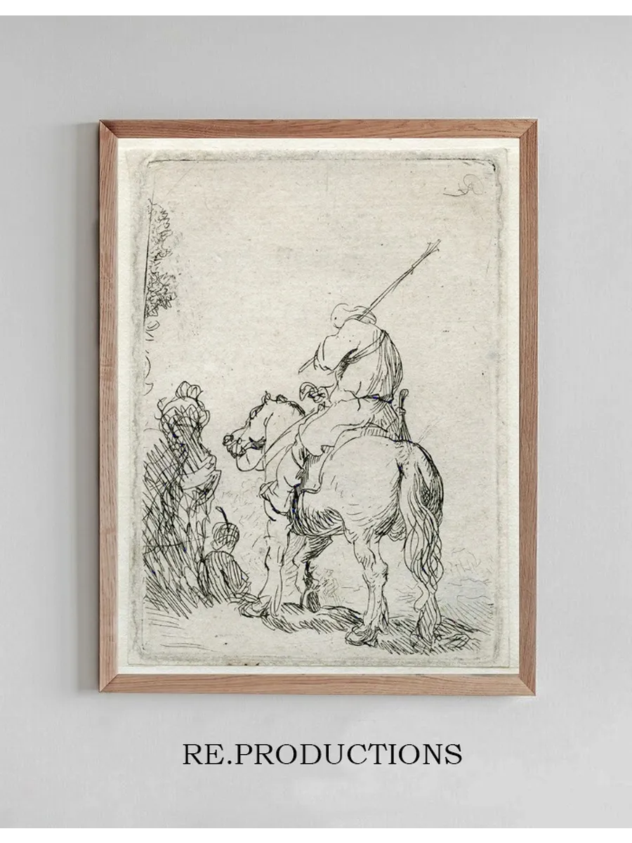 A Turbanded Soldier on Horseback