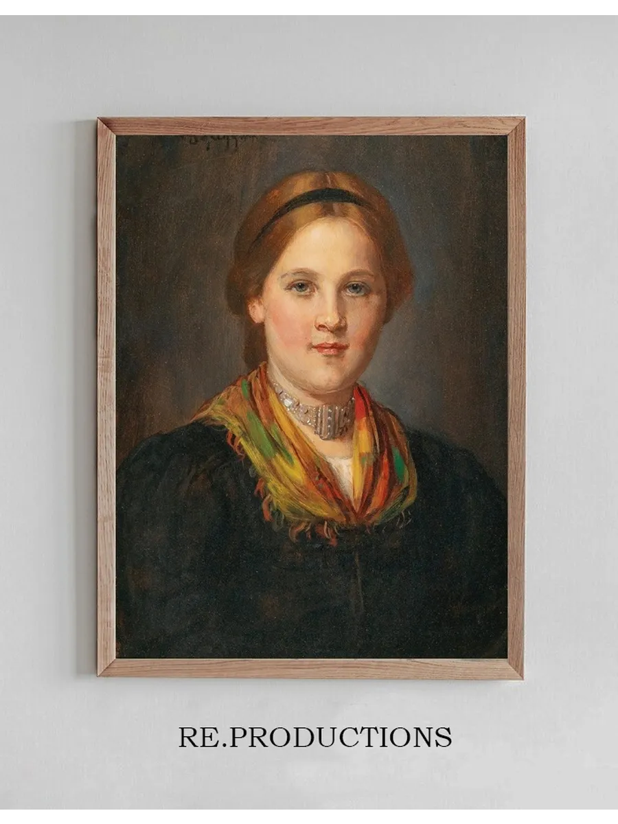 A Tyrolean Young Girl in Traditional Costume