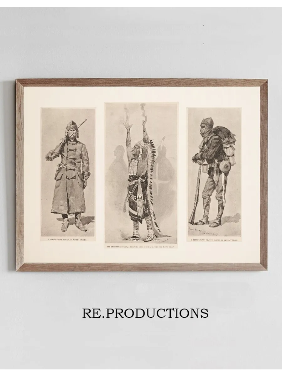 A United States Trooper, the Medicine - Man's Signal, A United States Infantry Soldier