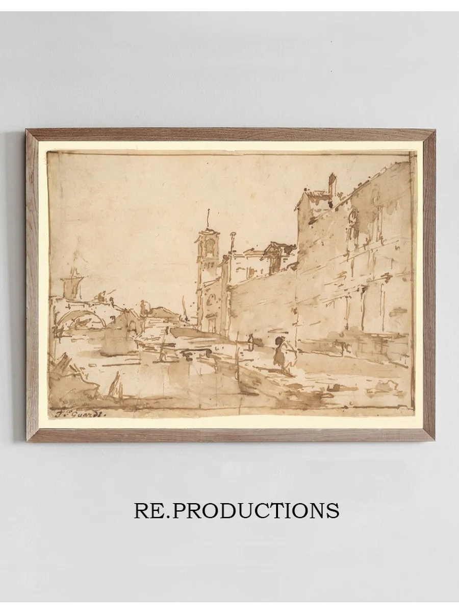A Venetian Capriccio A Rio Leading to a Bridge