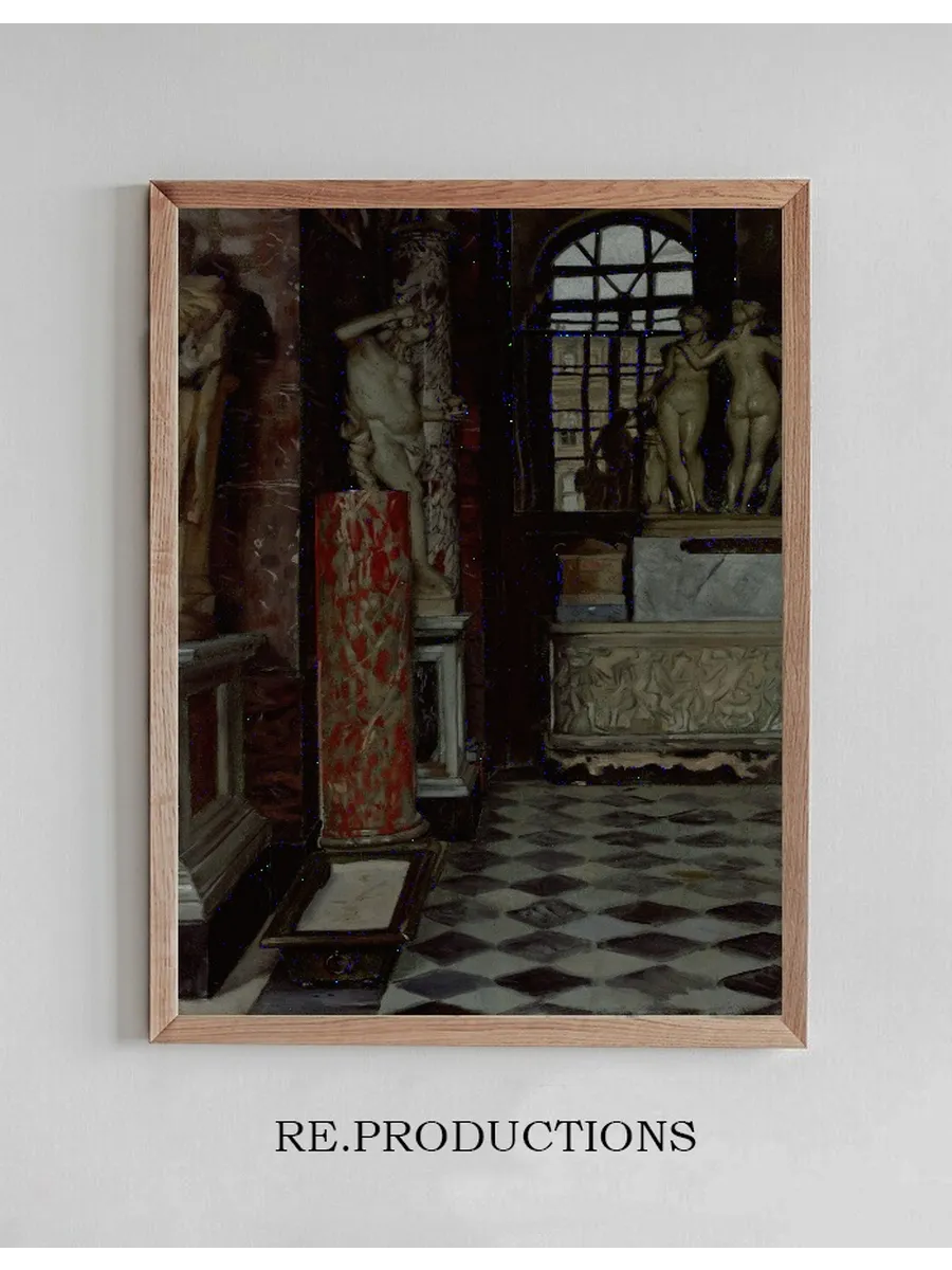 A View of a Room of Greek, Roman and Etruscan Antiquities (Salle no. 9) in the Louvre