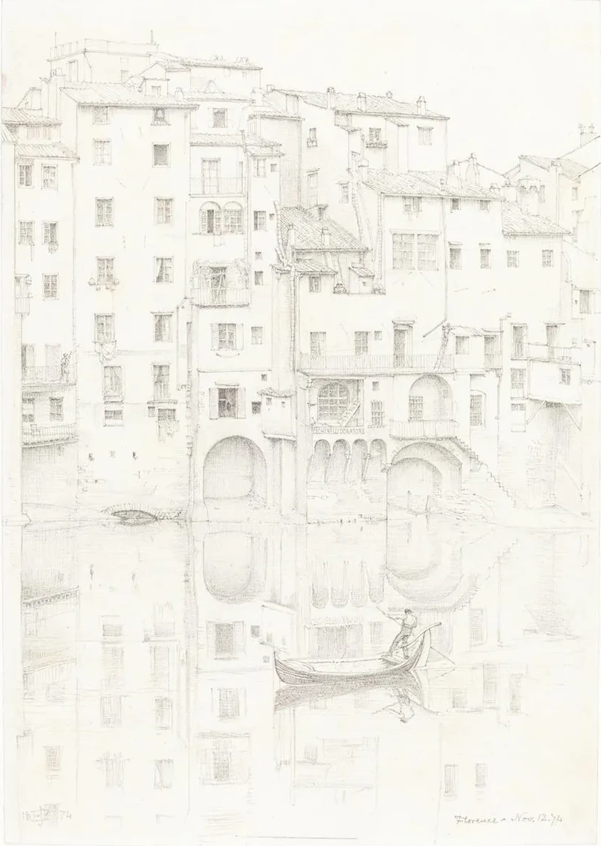 A View of the Arno, Florence