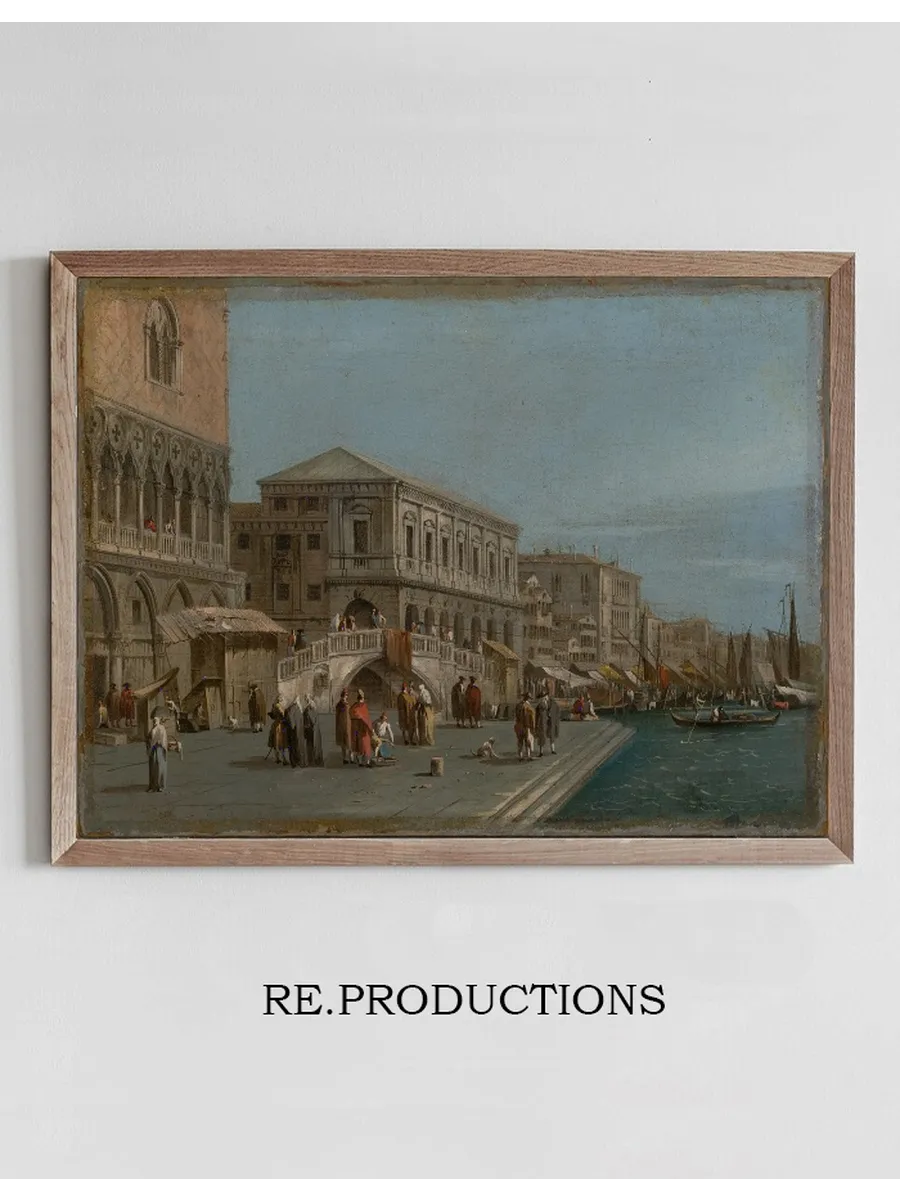 A View of the Molo and the Riva degli Schiavone inVenice