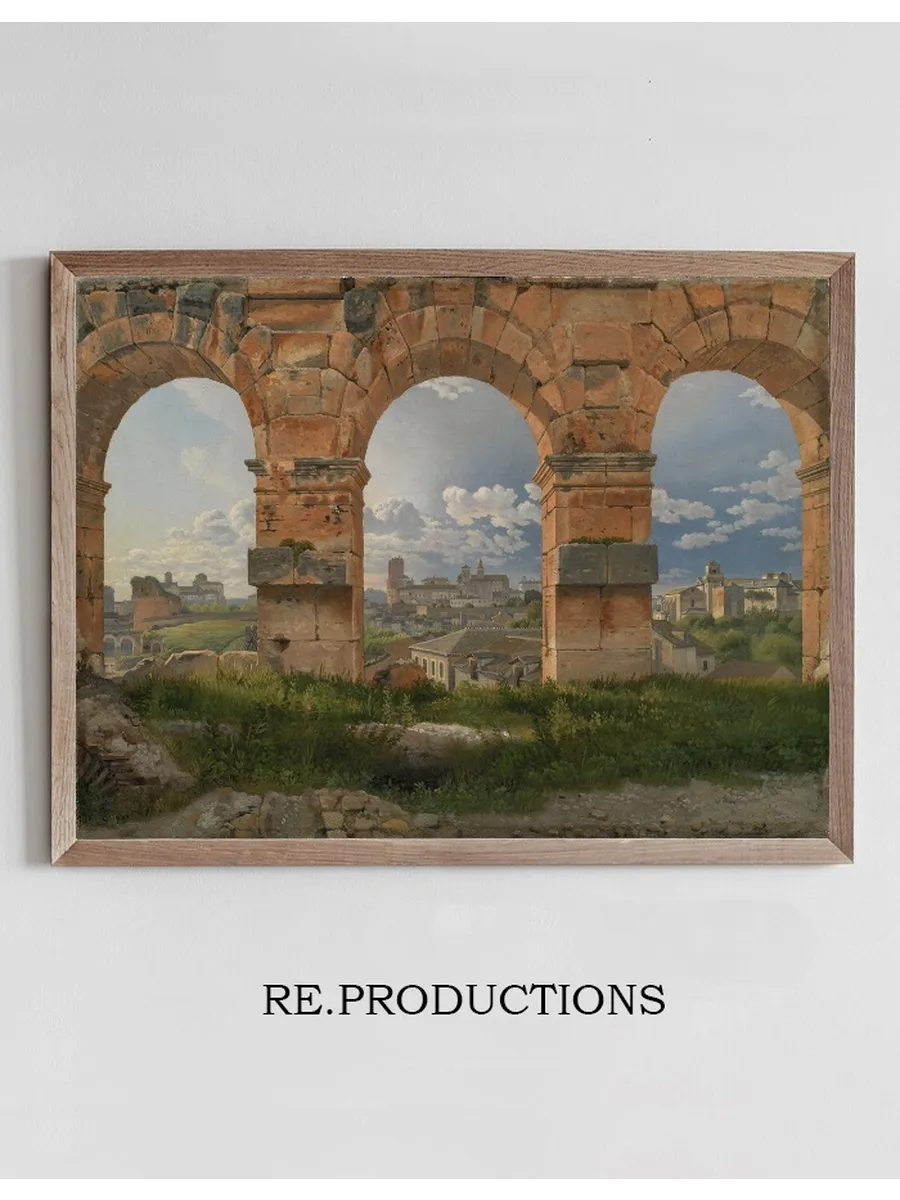 A View through Three Arches of the Third Storey of the Colosseum